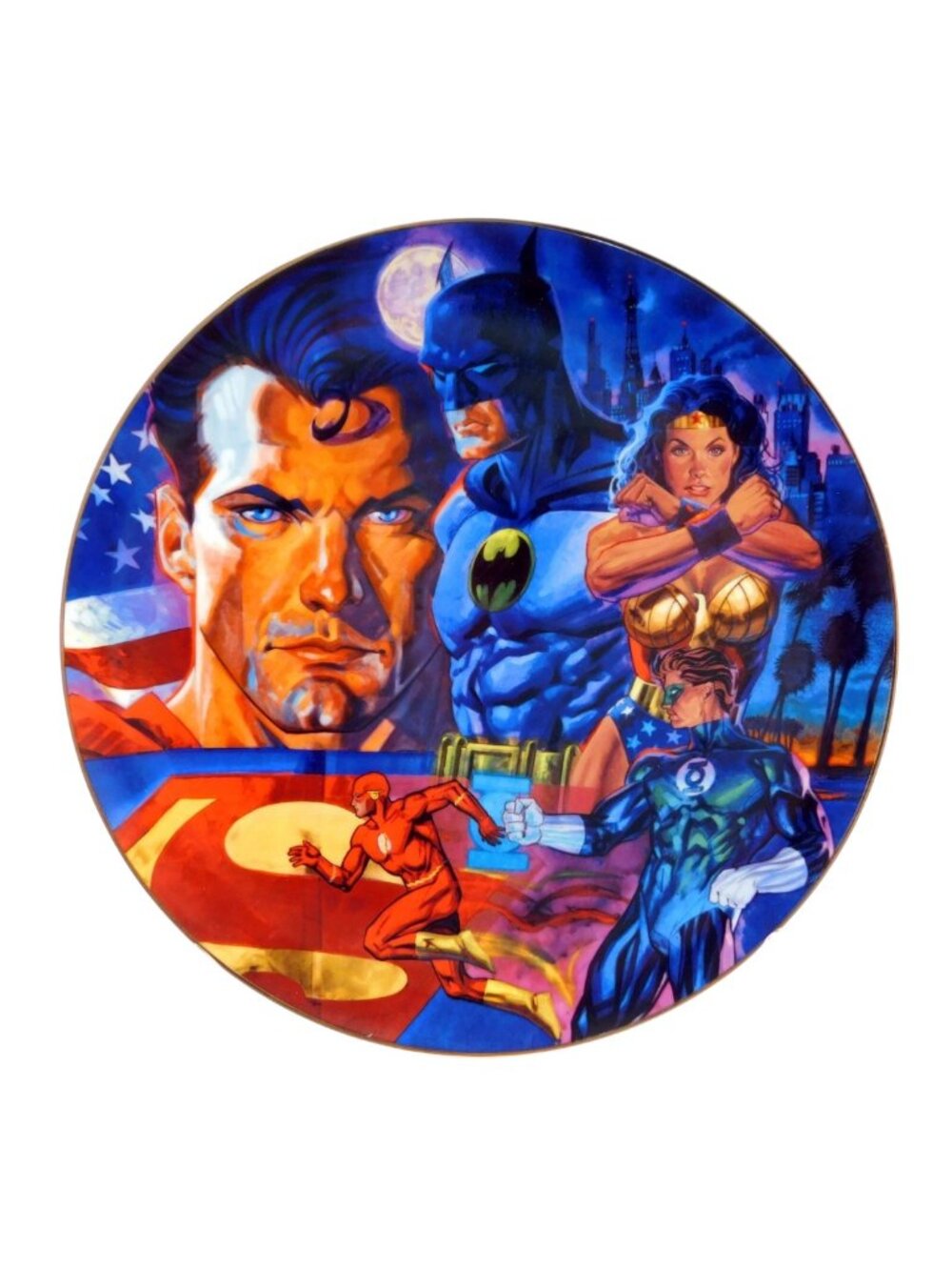Justice League of America Plate from Warner Bros. Galleries by Brian Stelfreeze